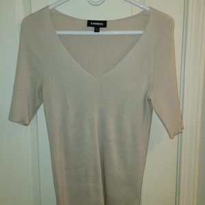 Express Ribbed Elbow Sleeve Sweater